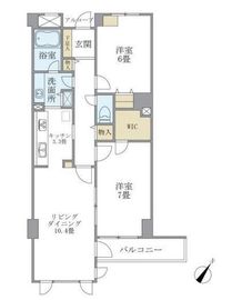 ウヴラージュ広尾 302 間取り図