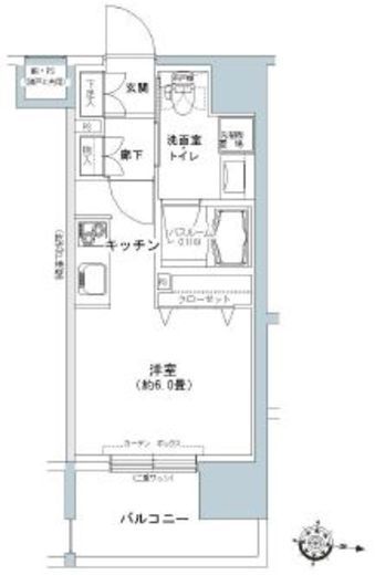 パークキューブ板橋本町 1011 間取り図