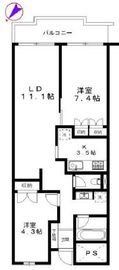 クレール白金台 7階 間取り図