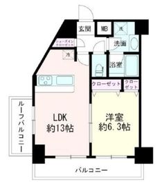 パレステュディオ白金台 5階 間取り図