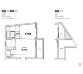 エスセナーリオ赤坂 311 間取り図