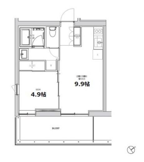 エスセナーリオ赤坂 312 間取り図
