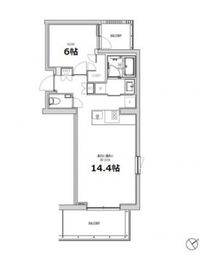 エスセナーリオ赤坂 313 間取り図