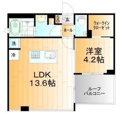 住吉コートクWEST 9階 間取り図