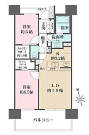 パークホームズ東陽町 四季の庭 2階 間取り図