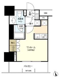 ザ・パークハウス上野 5階 間取り図