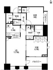 フォレスト早稲田レジデンス 4階 間取り図