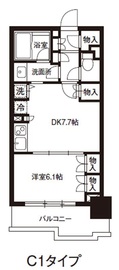 レジディア御茶ノ水 903 間取り図