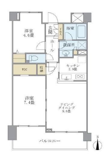プレミアコンフォート高井戸 507 間取り図