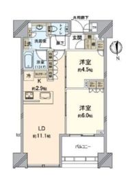 白金ザ・スカイ 24階 間取り図