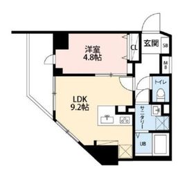 ミルーナヒルズD駒込 101 間取り図
