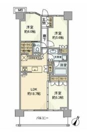 パークホームズ用賀一丁目 7階 間取り図