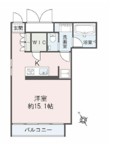フォーリア西麻布CASA 203 間取り図