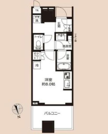 白金ザ・スカイ 4階 間取り図