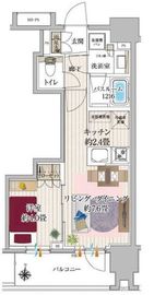 オープンレジデンシア清澄白河 7階 間取り図