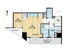 ライオンズ東中野 2階 間取り図