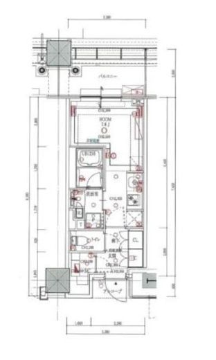 白金ザ・スカイ 4階 間取り図