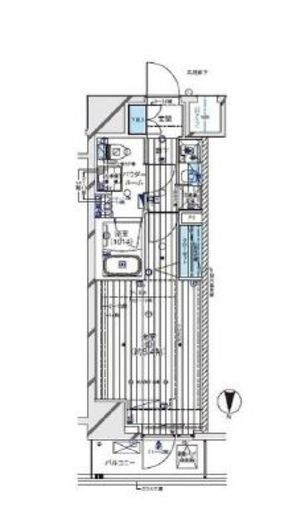 メインステージ門前仲町2 4階 間取り図