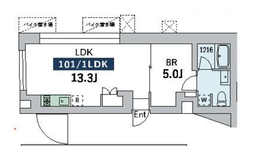 グランデュオ富ヶ谷3 (GranDuo TomigayaⅢ) 101 間取り図