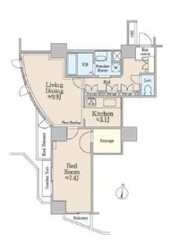 コラム神泉 1206 間取り図