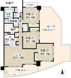 メゾン・シャルム 1005 間取り図