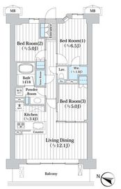 アビティグランデ砧 3階 間取り図
