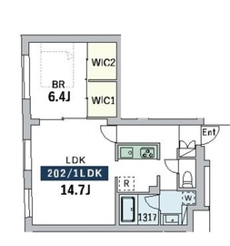 グランデュオ富ヶ谷3 (GranDuo TomigayaⅢ) 202 間取り図