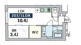 グランデュオ富ヶ谷3 (GranDuo TomigayaⅢ) 203 間取り図