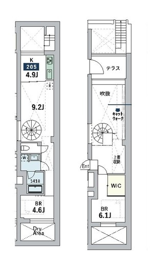 グランデュオ富ヶ谷3 (GranDuo TomigayaⅢ) 205 間取り図