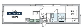 グランデュオ富ヶ谷3 (GranDuo TomigayaⅢ) 301 間取り図