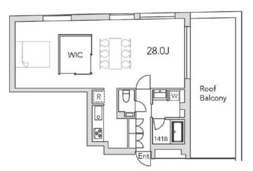 グランデュオ富ヶ谷3 (GranDuo TomigayaⅢ) 401 間取り図