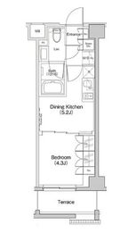 ザ・パークハビオ下北沢 202 間取り図