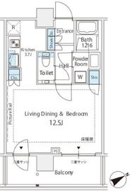 シティタワー新宿 14階 間取り図