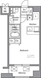 ピアネッタ汐留 801 間取り図