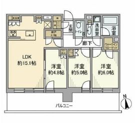 シティタワーズ東京ベイ 32階 間取り図