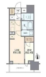 ピアース渋谷 8階 間取り図