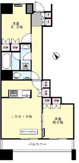 エアライズタワー 9階 間取り図