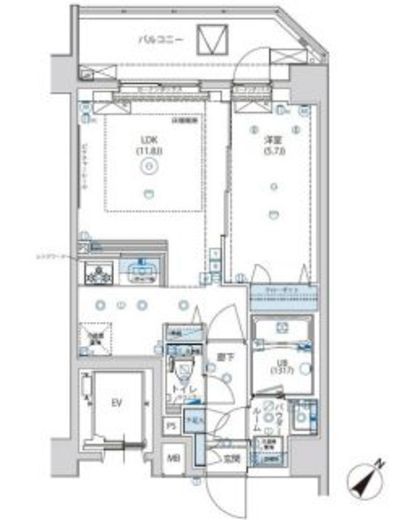 GRACIA PLACE OSHIAGE (グラシアプレイス押上) 701 間取り図
