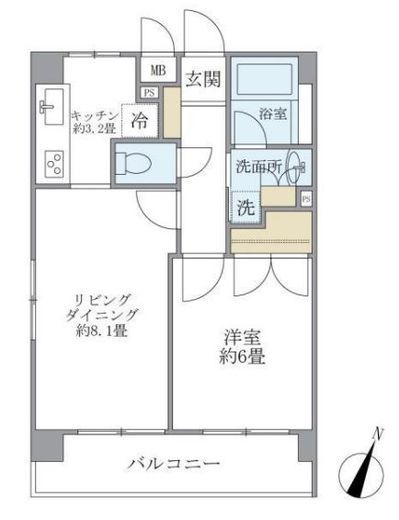 レジデンス西馬込 106 間取り図