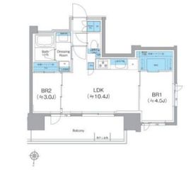 クレヴィアリグゼ錦糸町 301 間取り図