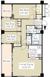 ガーデンコートT 307 間取り図