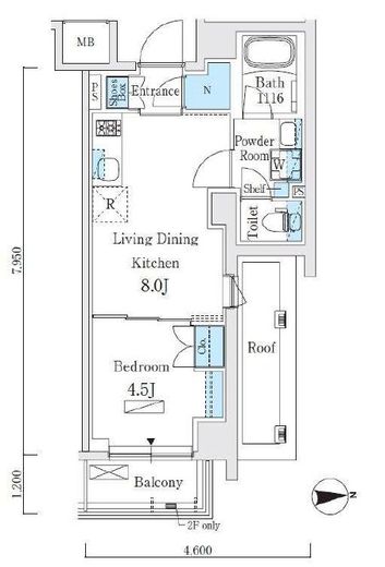 テラス大鳥居エアーズ 601 間取り図