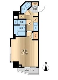 ドゥーエ東陽町 401 間取り図