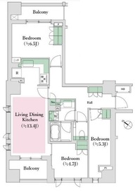 アトラス恵比寿景丘 9階 間取り図