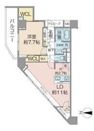 グランスイート神楽坂ピアース 4階 間取り図