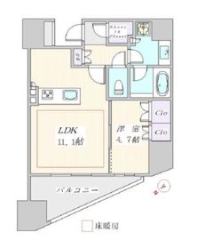 インプレストコア赤羽 13階 間取り図
