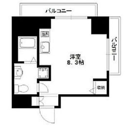 マストライフ目黒南 808 間取り図