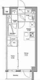 プレミアムキューブ品川戸越DEUX 2階 間取り図