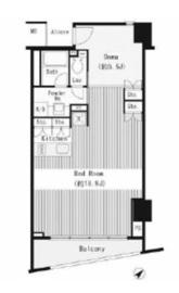 ロジェ二番町 5F1 間取り図