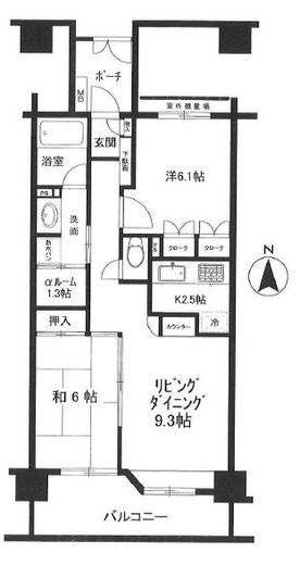 ルイシャトレ五反田 1106 間取り図
